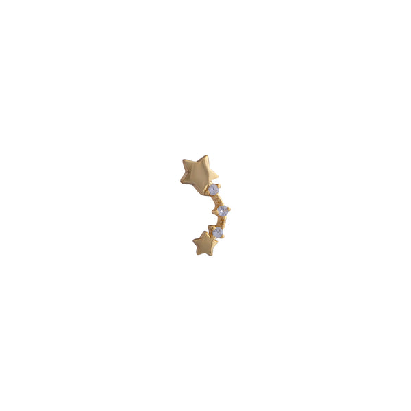 Aro Topo Estrella Circones Gold - Mil Colores CL